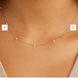 GORJANA 14KT SOLID GOLD PEARL NEWPORT NECKLACE